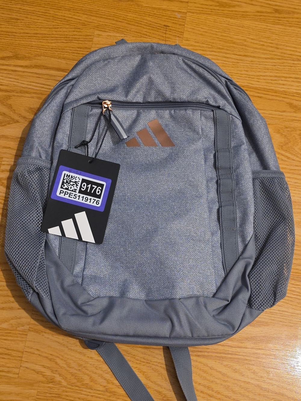 adidas Grey/Rose Gold Youth Excelerator Backpack